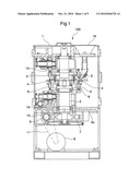 Powder compression molding machine diagram and image