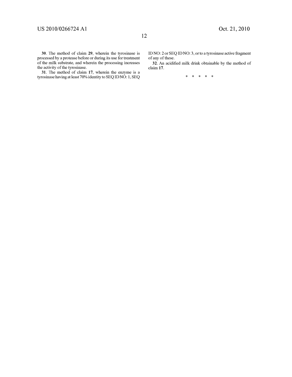 METHOD FOR PRODUCING AN ACIDIFIED MILK DRINK - diagram, schematic, and image 13