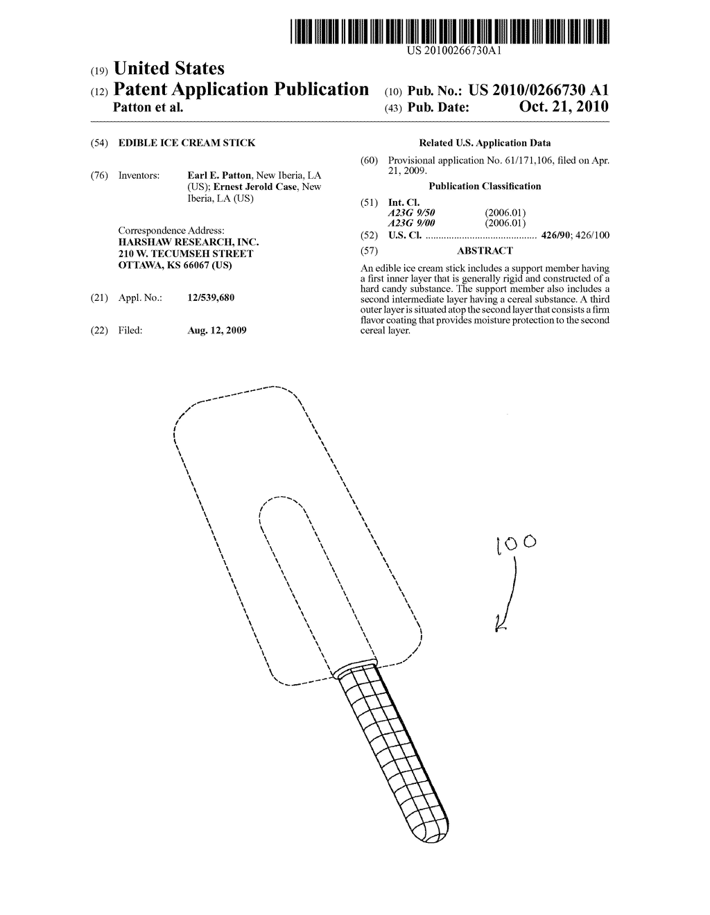 Edible Ice Cream Stick - diagram, schematic, and image 01