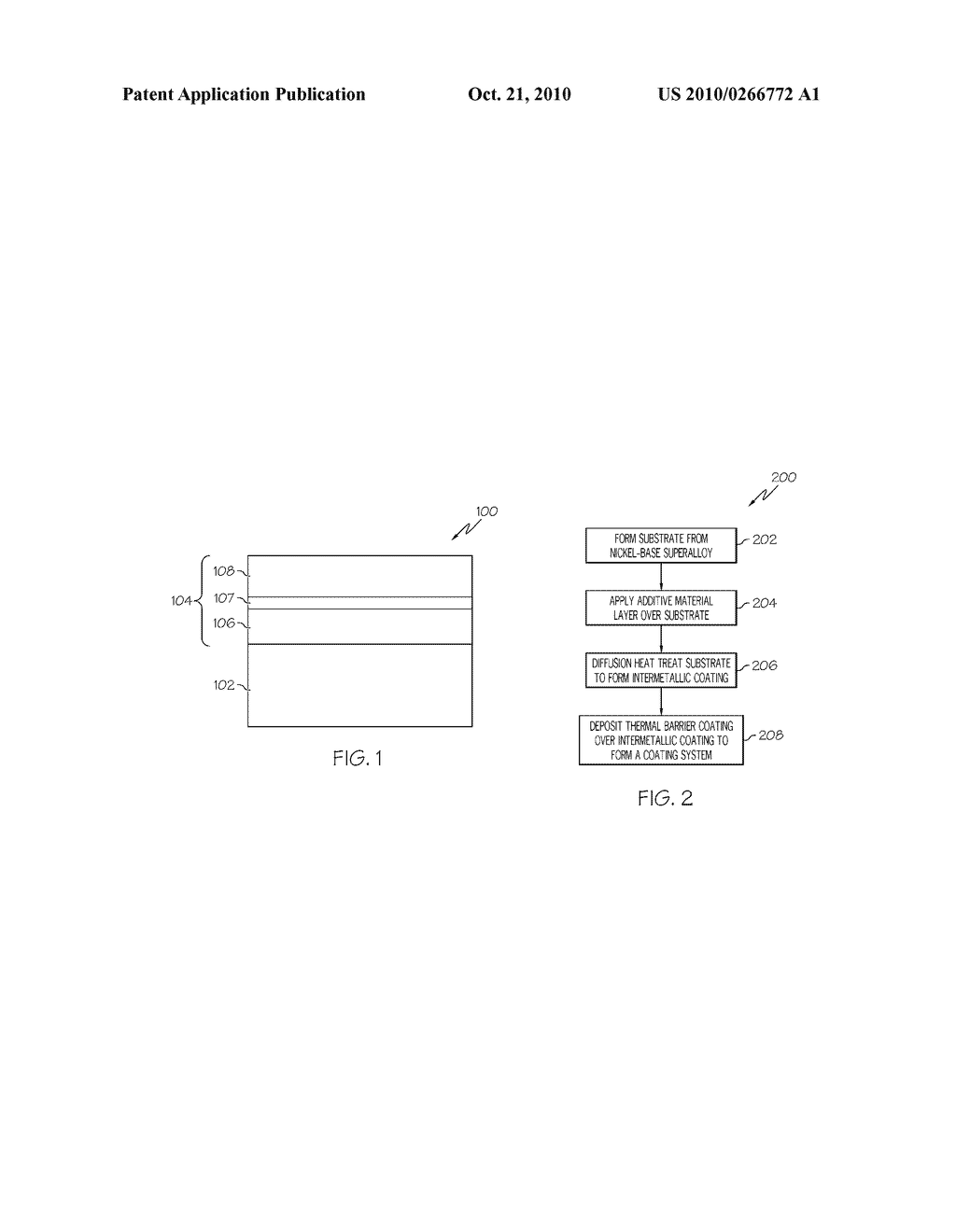 METHODS OF FORMING COATING SYSTEMS ON SUPERALLOY TURBINE AIRFOILS - diagram, schematic, and image 02