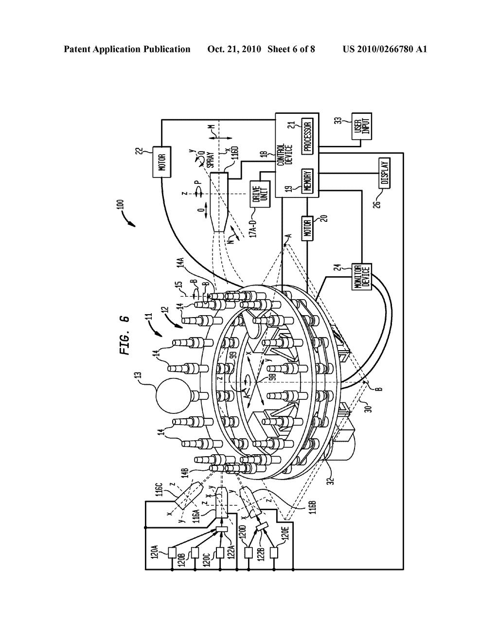 MULTI-STATION ROTATION SYSTEM FOR USE IN SPRAY OPERATIONS - diagram, schematic, and image 07