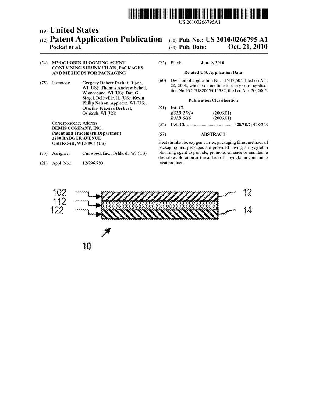 Myoglobin Blooming Agent Containing Shrink Films, Packages and Methods for Packaging - diagram, schematic, and image 01