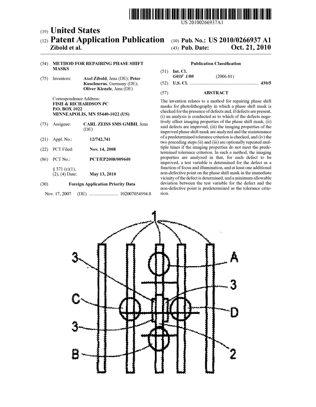 METHOD FOR REPAIRING PHASE SHIFT MASKS - diagram, schematic, and image 01