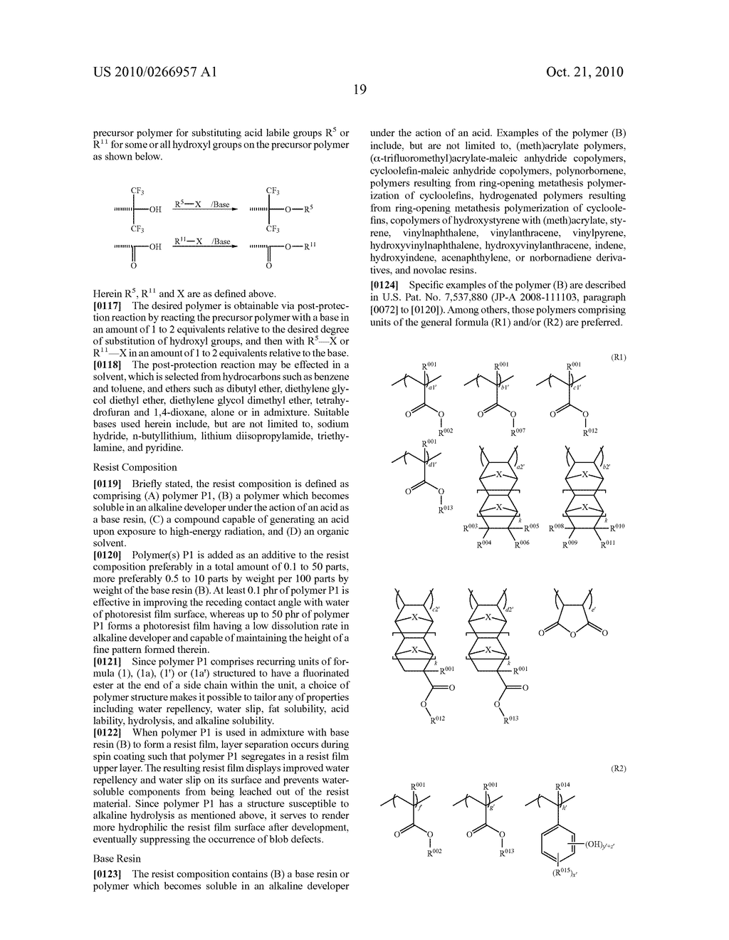 RESIST COMPOSITION AND PATTERNING PROCESS - diagram, schematic, and image 20