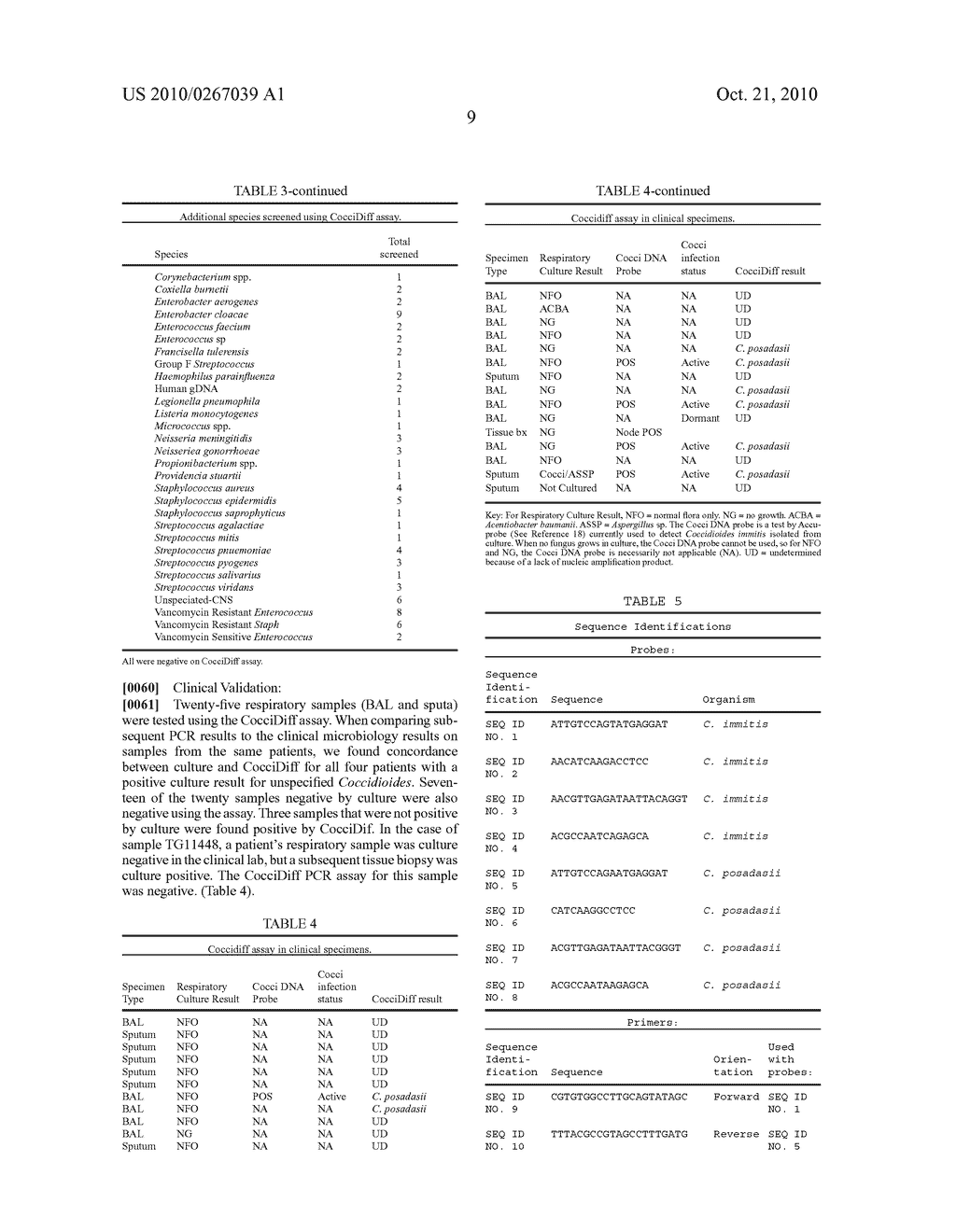 METHOD OF DIFFERENTIATING COCCIDIOIDES SPECIES - diagram, schematic, and image 12