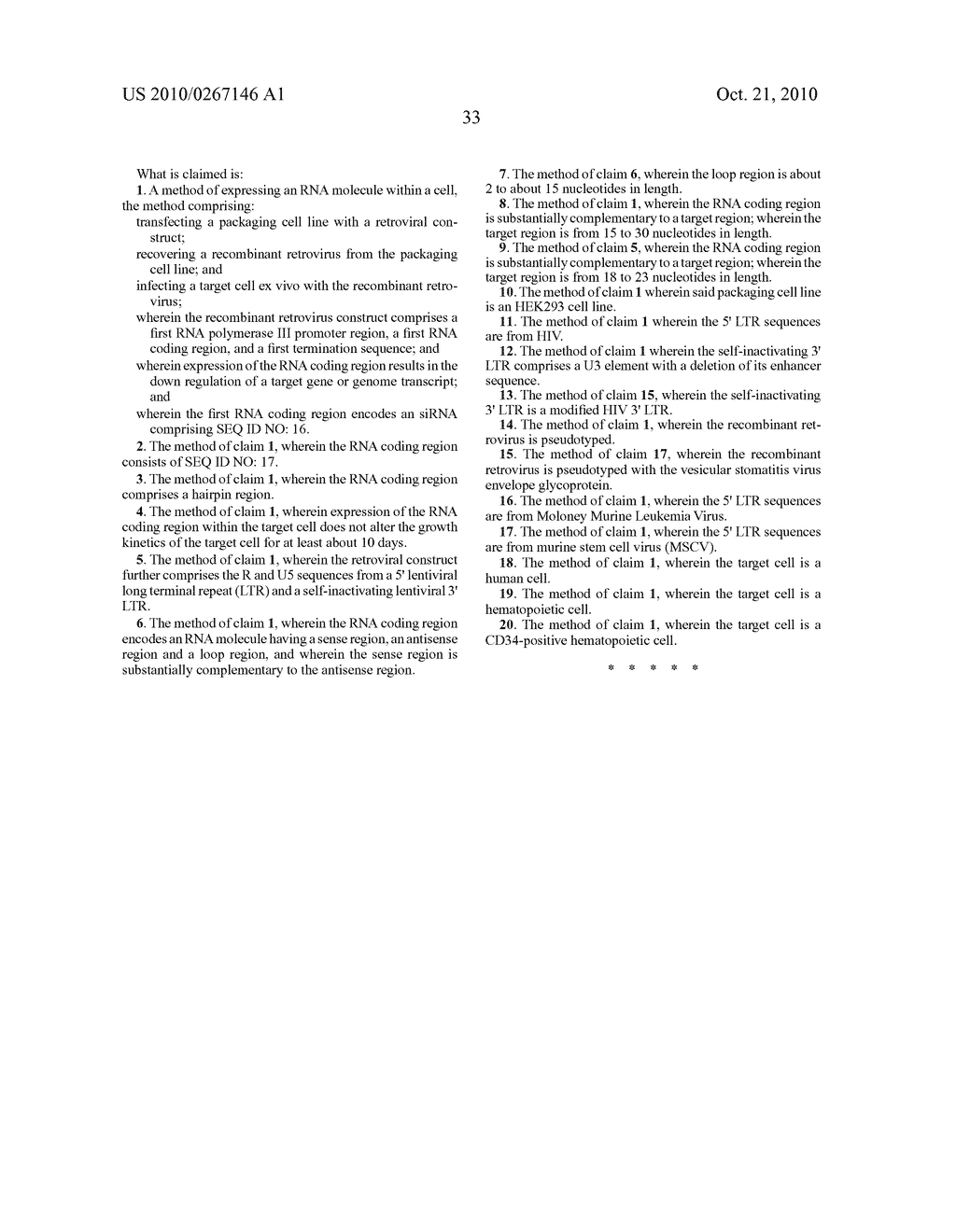 METHOD FOR EXPRESSION OF SMALL ANTIVIRAL RNA MOLECULES WITH REDUCED CYTOTOXICITY WITHIN A CELL - diagram, schematic, and image 61