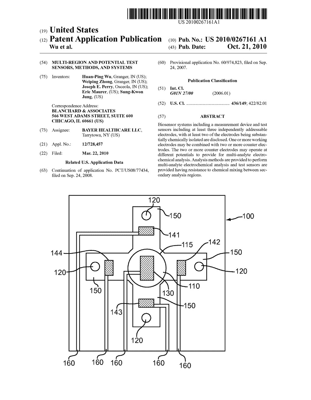 Multi-Region and Potential Test Sensors, Methods, and Systems - diagram, schematic, and image 01