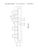 PACKAGE STRUCTURE FOR INTEGRATED CIRCUIT DEVICE AND METHOD OF THE SAME diagram and image