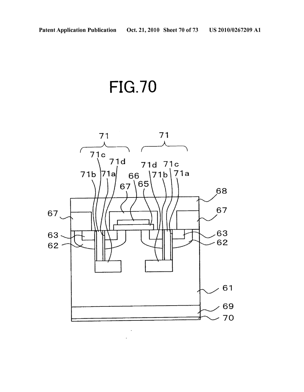 POWER SEMICONDUCTOR DEVICE AND MANUFACTURING METHOD THEREFOR - diagram, schematic, and image 71