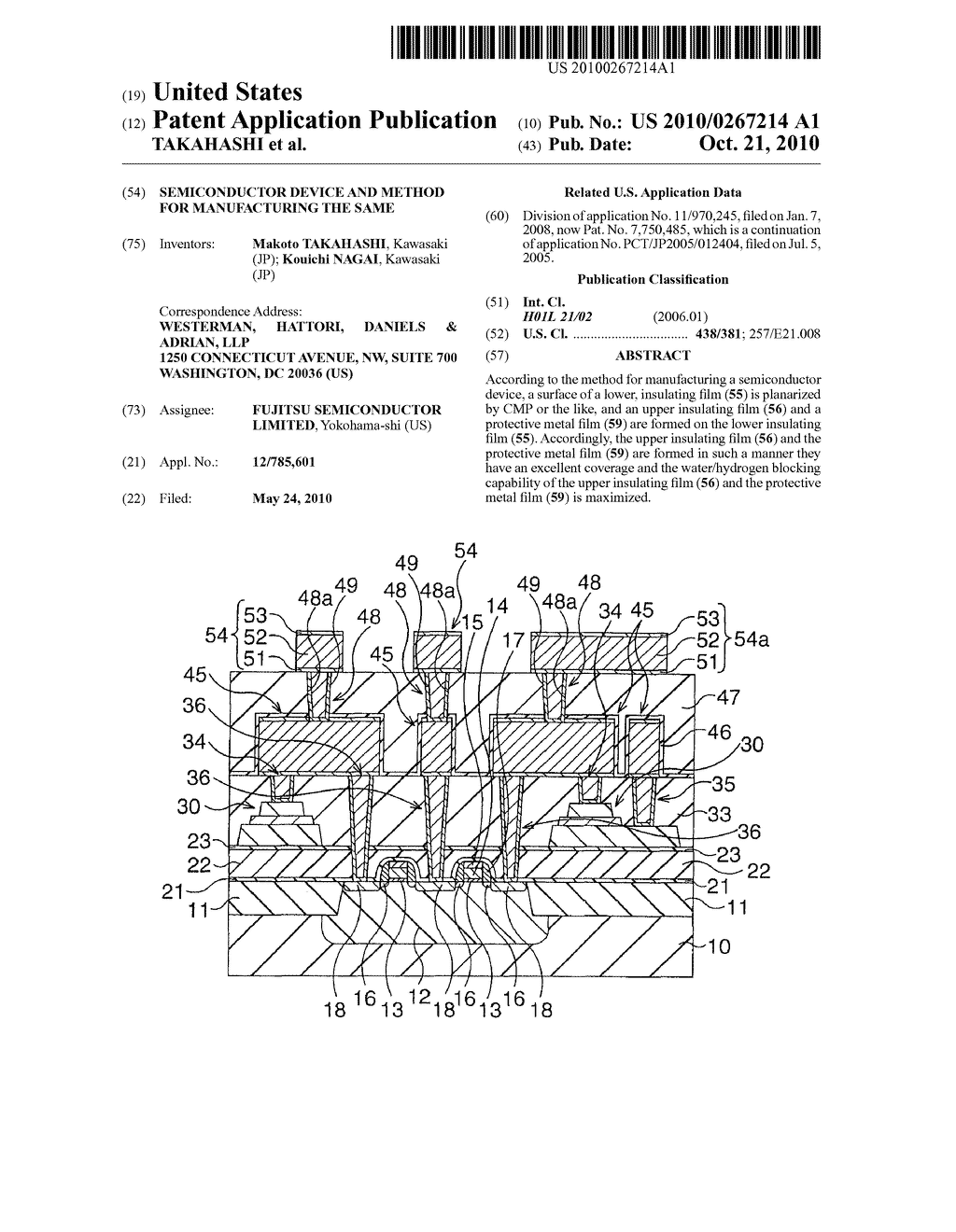 SEMICONDUCTOR DEVICE AND METHOD FOR MANUFACTURING THE SAME - diagram, schematic, and image 01