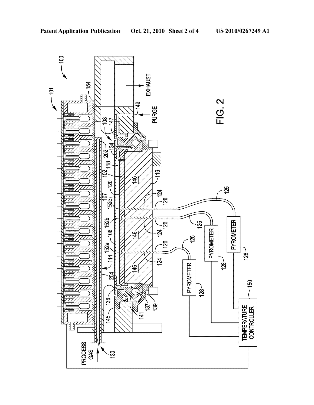 QUARTZ WINDOW HAVING GAS FEED AND PROCESSING EQUIPMENT INCORPORATING SAME - diagram, schematic, and image 03