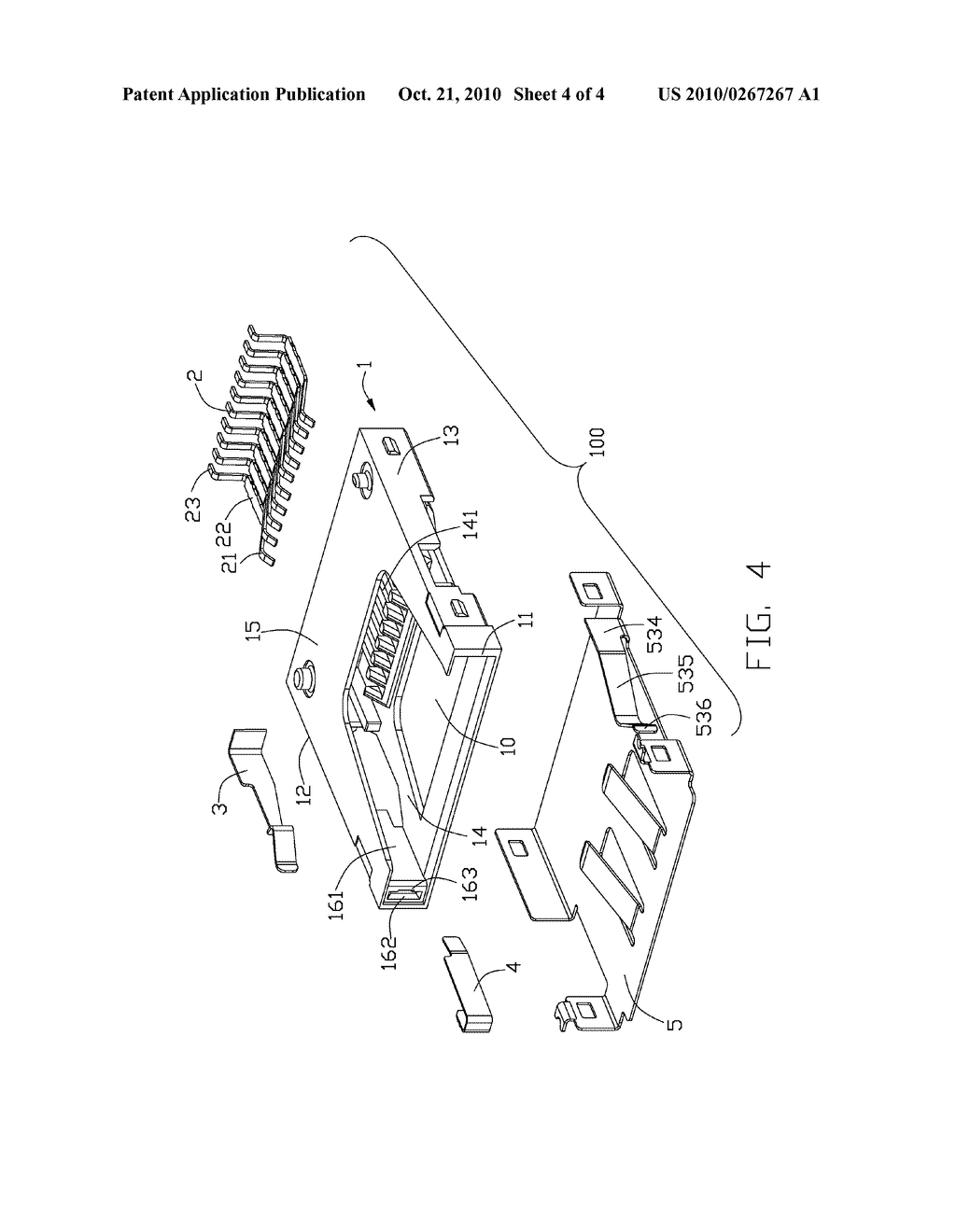 CARD CONNECTOR WITH A SPRING MEMBER FOR RETAINING AN ELECTRICAL CARD - diagram, schematic, and image 05