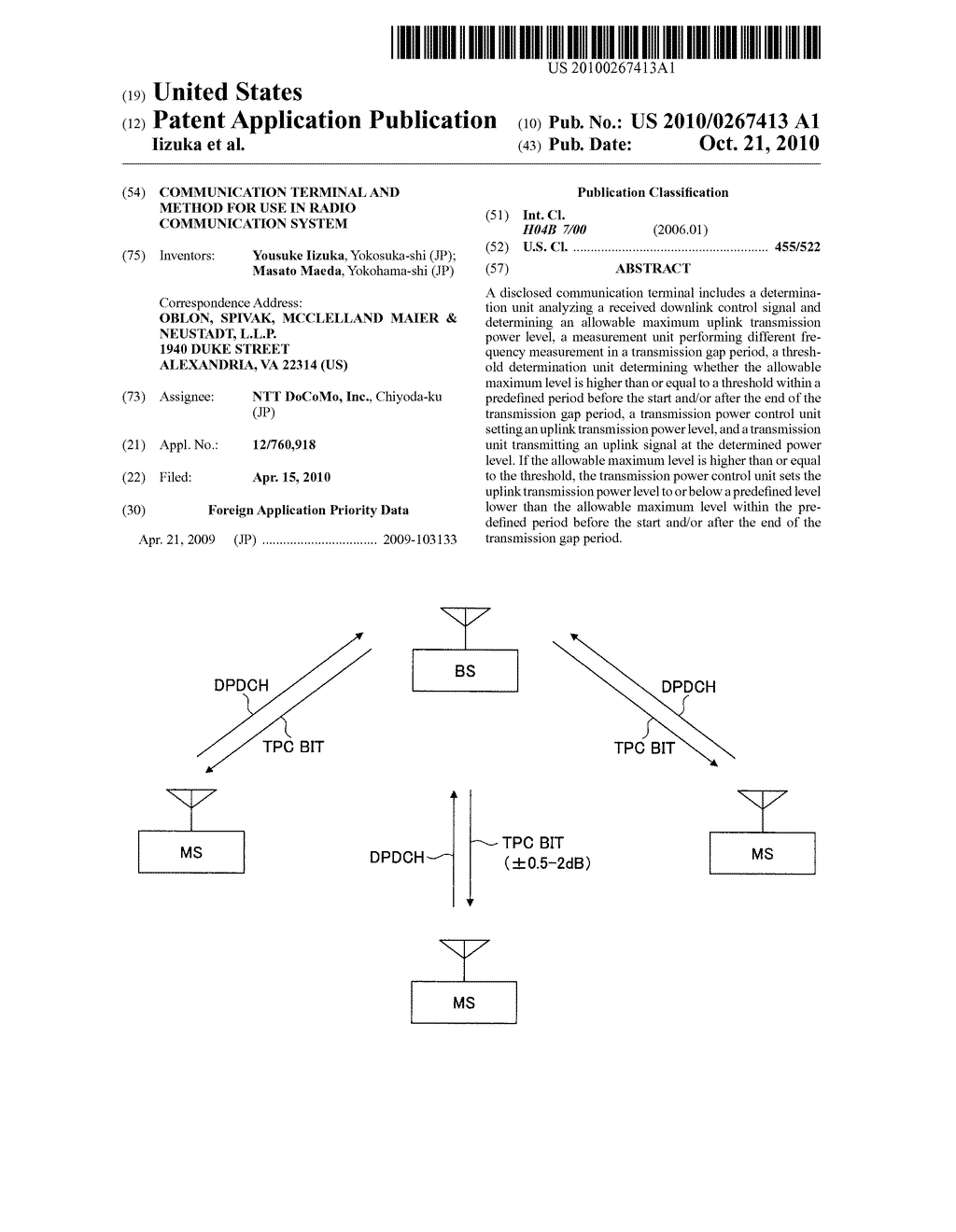 COMMUNICATION TERMINAL AND METHOD FOR USE IN RADIO COMMUNICATION SYSTEM - diagram, schematic, and image 01