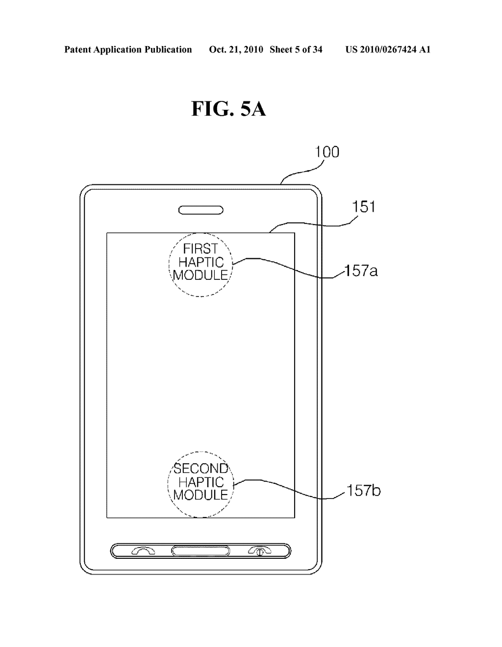 MOBILE TERMINAL CAPABLE OF PROVIDING MULTI-HAPTIC EFFECT AND METHOD OF CONTROLLING THE MOBILE TERMINAL - diagram, schematic, and image 06