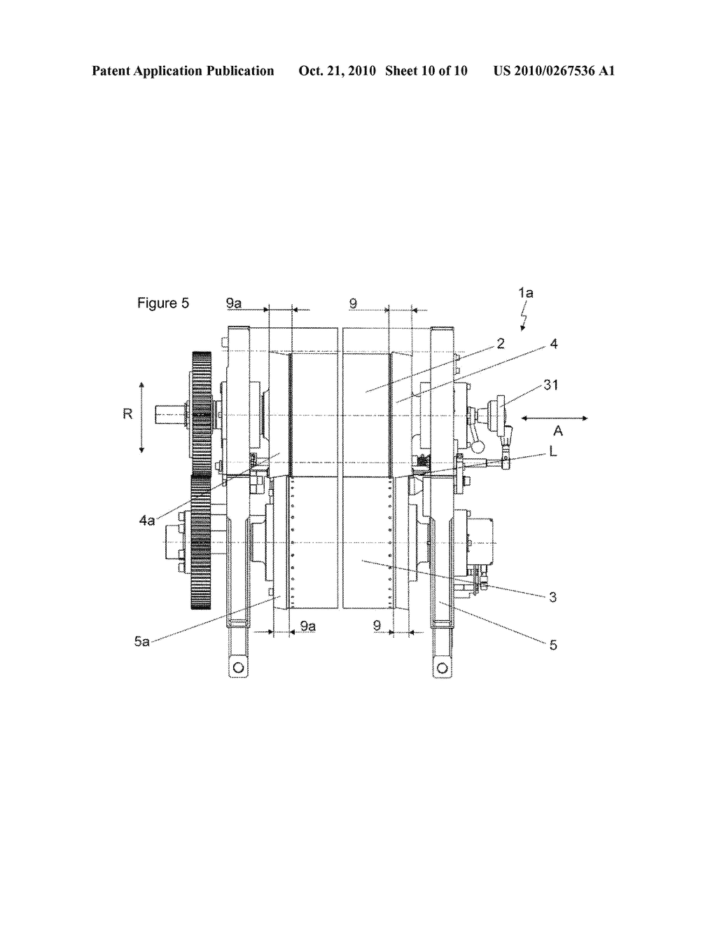 APPARATUS FOR PROCESSING A MATERIAL WEB BETWEEN TWO COUNTER-ROTATINGLY DRIVEN WORK ROLLS - diagram, schematic, and image 11