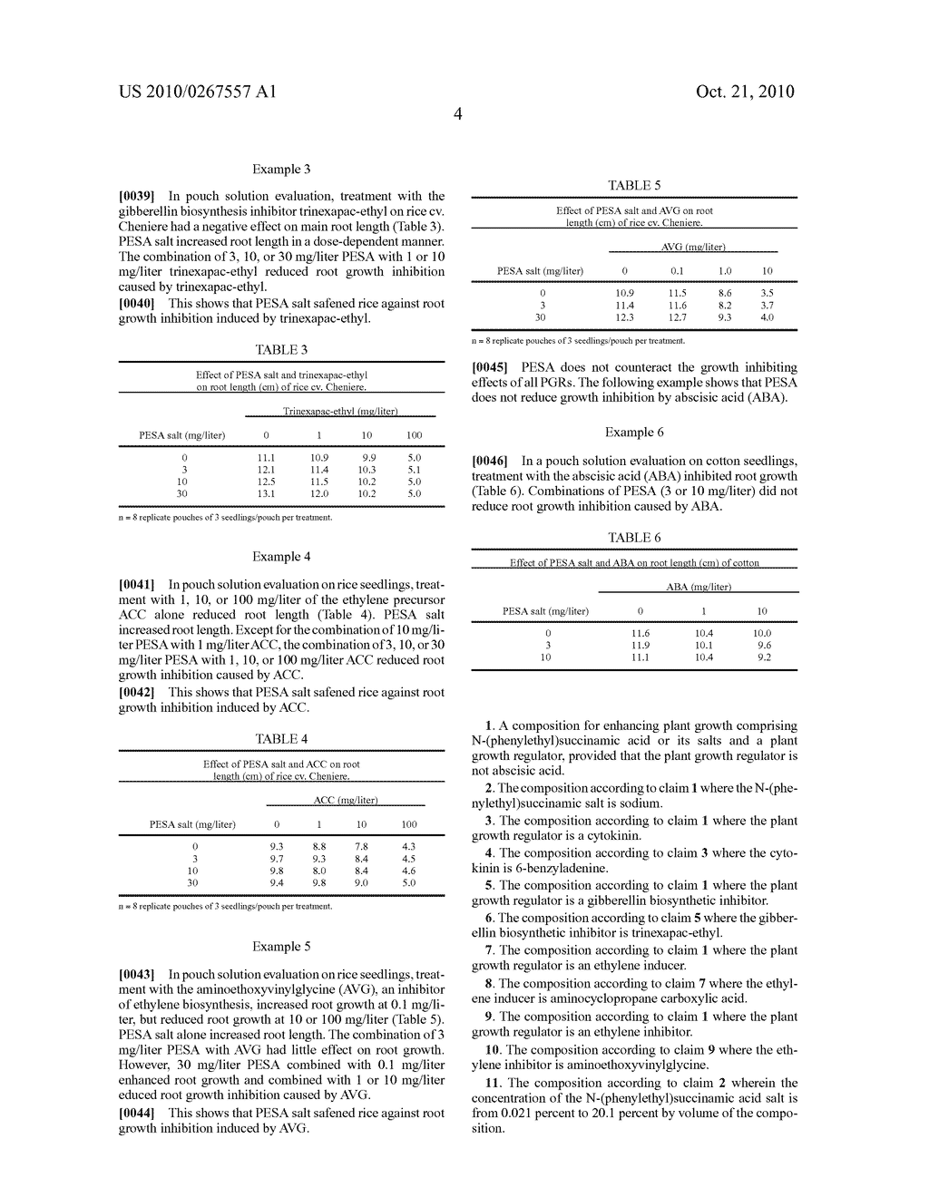 Plant Growth Enhancement with Combinations of PESA and Plant Growth Regulators - diagram, schematic, and image 05