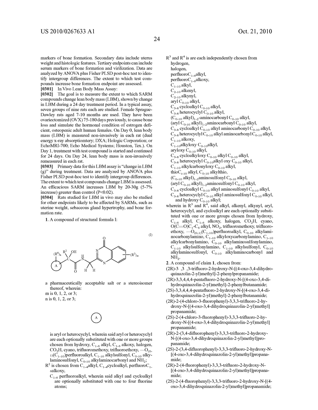 N-(4-Oxo-3,4-Dihydroquinazolin-2Yl) Butanamides as Androgen Receptor Modulators - diagram, schematic, and image 25