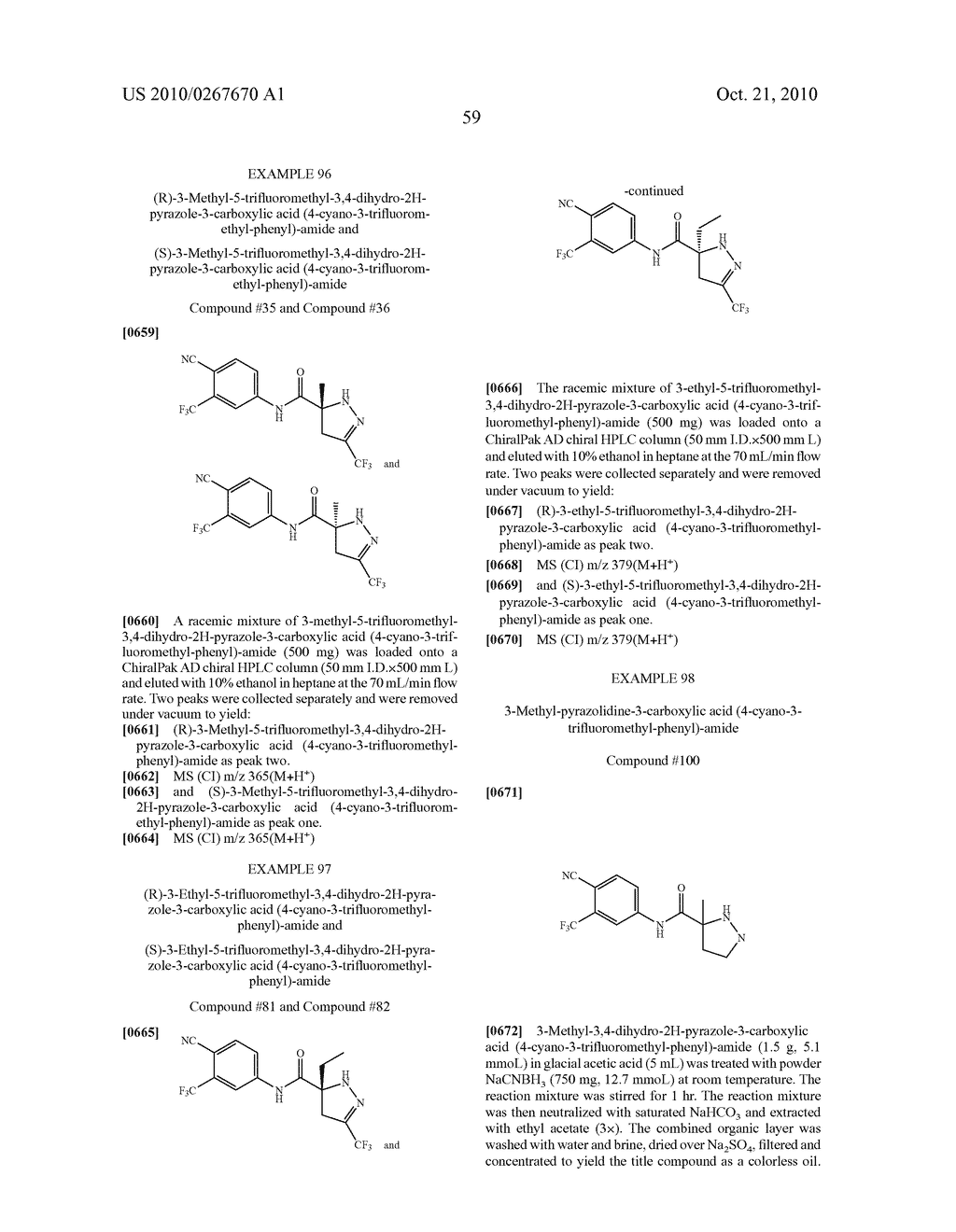 NOVEL HETEROCYCLE DERIVATIVES USEFUL AS SELECTIVE ANDROGEN RECEPTOR MODULATORS (SARMS) - diagram, schematic, and image 60