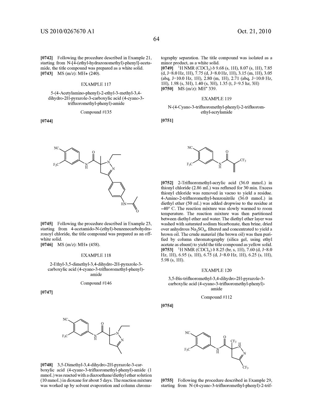 NOVEL HETEROCYCLE DERIVATIVES USEFUL AS SELECTIVE ANDROGEN RECEPTOR MODULATORS (SARMS) - diagram, schematic, and image 65