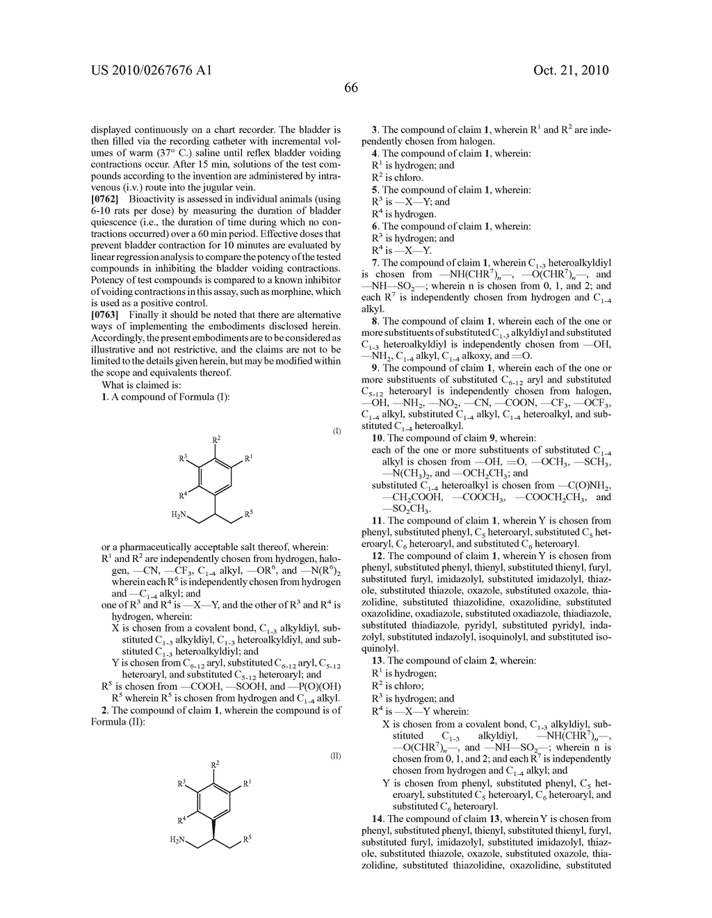 GAMMA-AMINO-BUTYRIC ACID DERIVATIVES AS GABAB RECEPTOR LIGANDS - diagram, schematic, and image 67