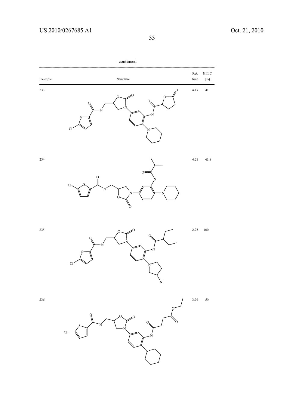 Methods For The Prophylaxis And/or Treatment Of Thromboembolic Disorders By Combination Therapy With Substituted Oxazolidinones - diagram, schematic, and image 56