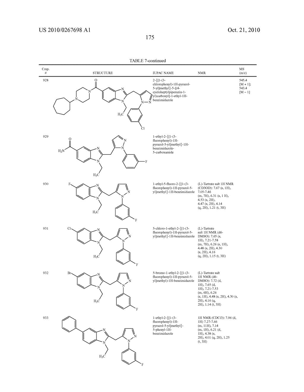 Benzimidazole and Pyridylimidazole Derivatives - diagram, schematic, and image 176