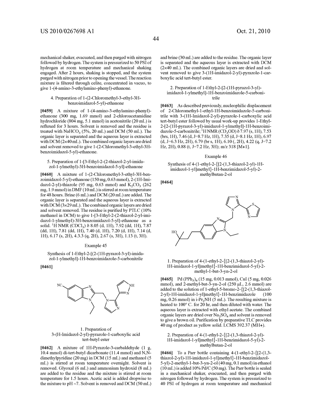 Benzimidazole and Pyridylimidazole Derivatives - diagram, schematic, and image 45