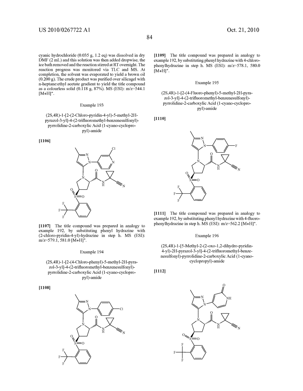 NOVEL PROLINE DERIVATIVES - diagram, schematic, and image 85