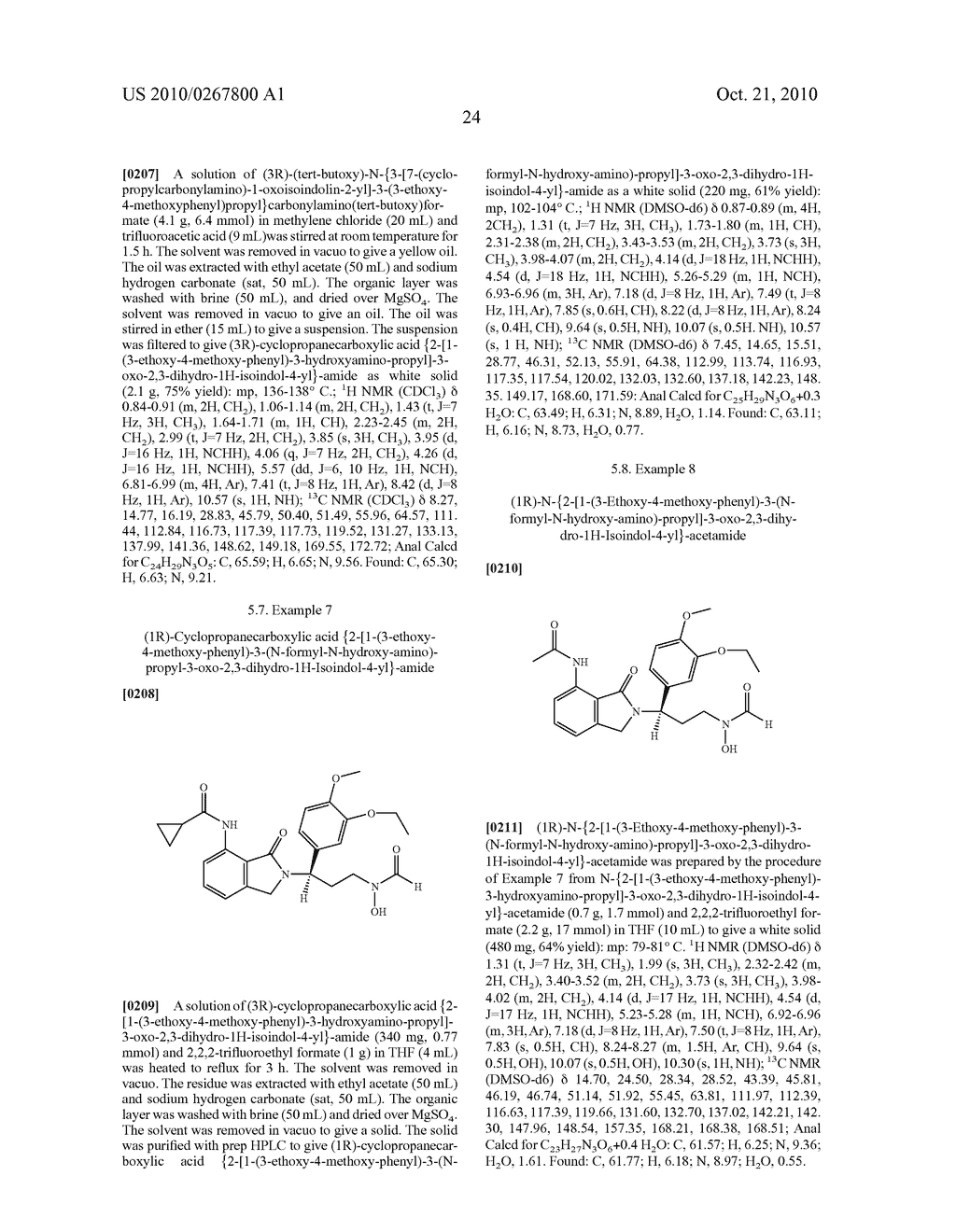 N-Alkyl-Hydroxamic Acid-Isoindolyl Compounds and Their Pharmaceutical Uses - diagram, schematic, and image 25