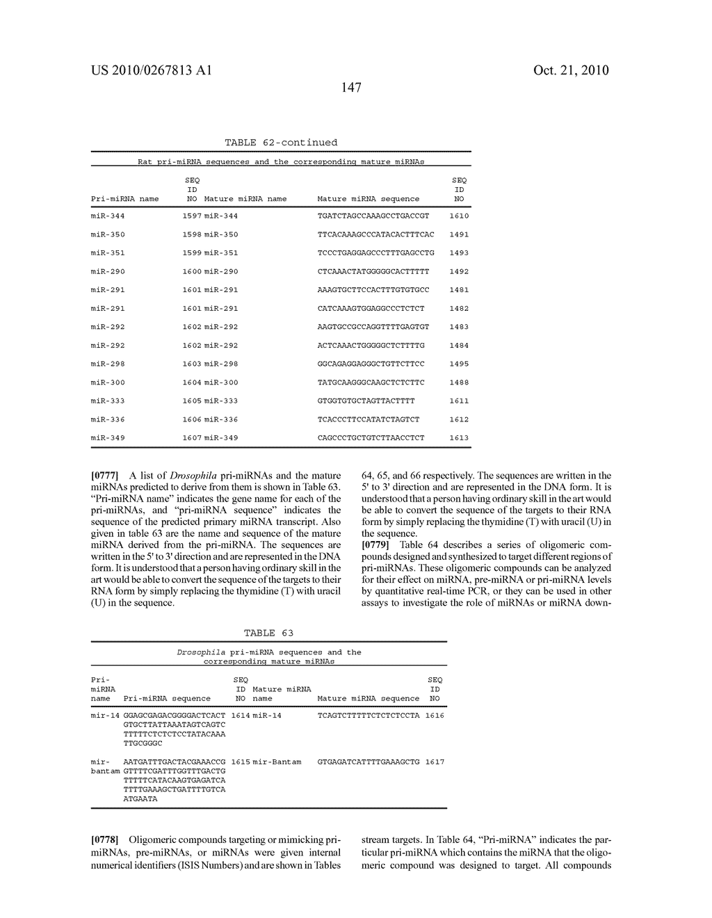 Oligomeric Compounds And Compositions For Use In Modulation Of Small Non-Coding RNAs - diagram, schematic, and image 149