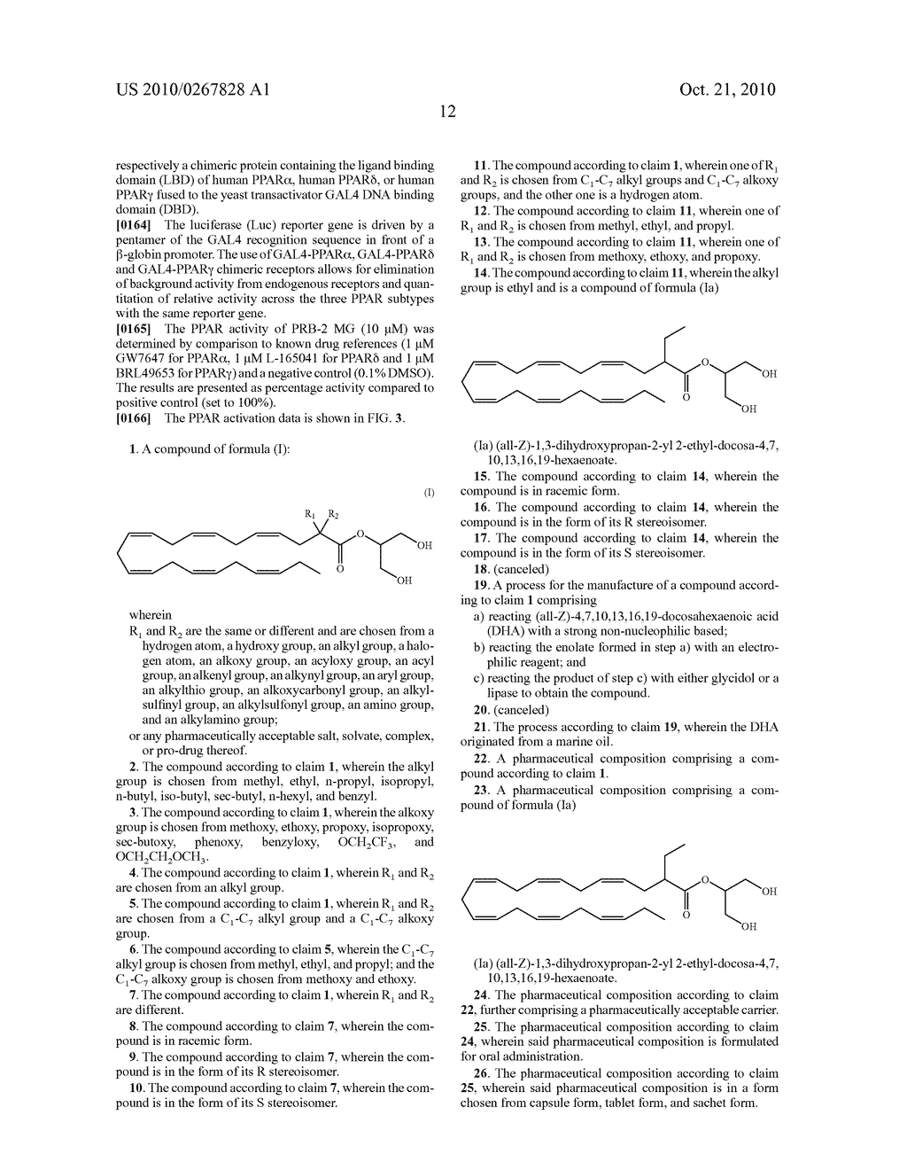  DHA DERIVATIVES AND THEIR USE AS MEDICAMENTS - diagram, schematic, and image 15