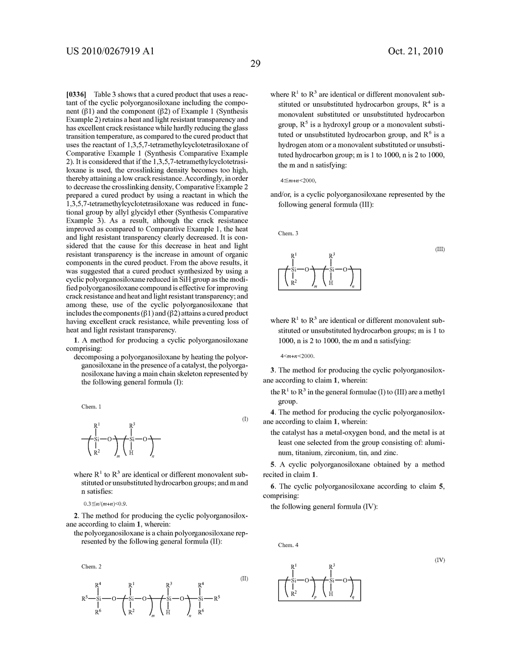 PROCESS FOR PRODUCTION OF CYCLIC POLYORGANOSILOXANE, CURING AGENT, CURABLE COMPOSITION, AND CURED PRODUCT OF THE CURABLE COMPOSITION - diagram, schematic, and image 30