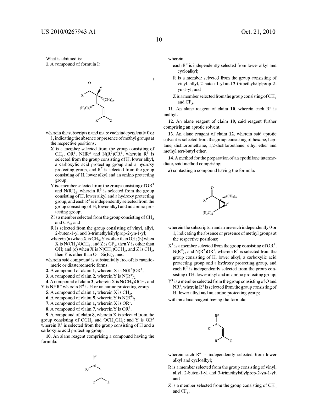 INTERMEDIATES AND METHODS FOR THE PREPARATION OF EPOTHILONES - diagram, schematic, and image 13