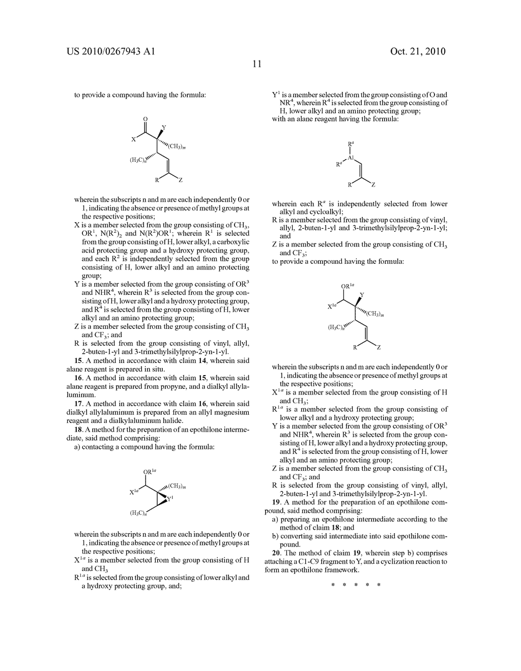 INTERMEDIATES AND METHODS FOR THE PREPARATION OF EPOTHILONES - diagram, schematic, and image 14