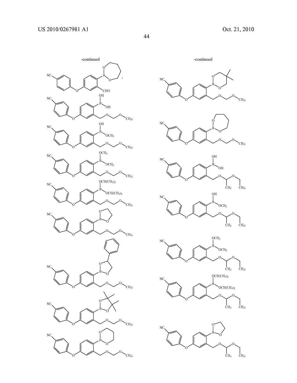 BORON-CONTAINING SMALL MOLECULES - diagram, schematic, and image 108