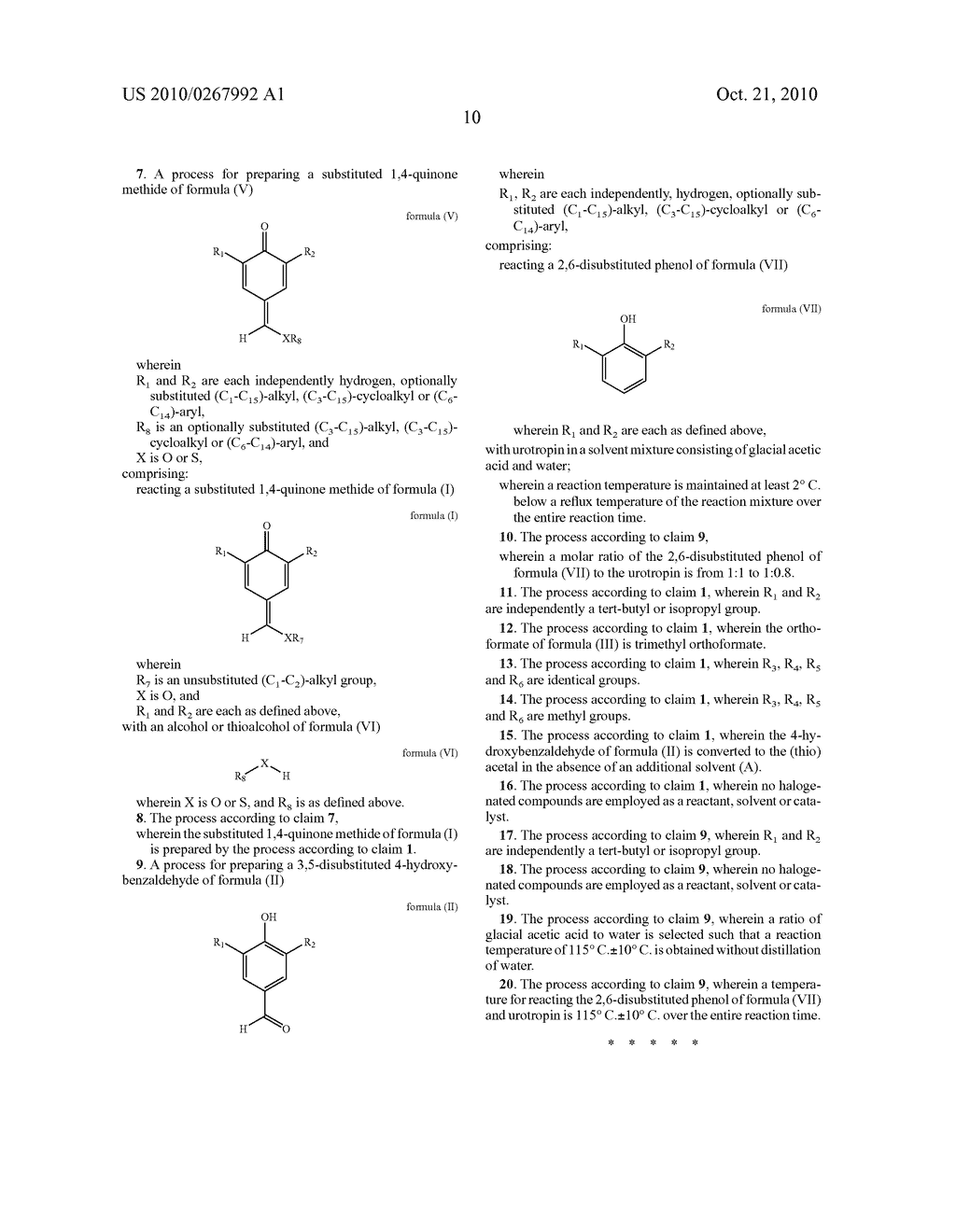 PROCESS FOR PREPARING SUBSTITUTED 1,4-QUINONE METHIDES - diagram, schematic, and image 11