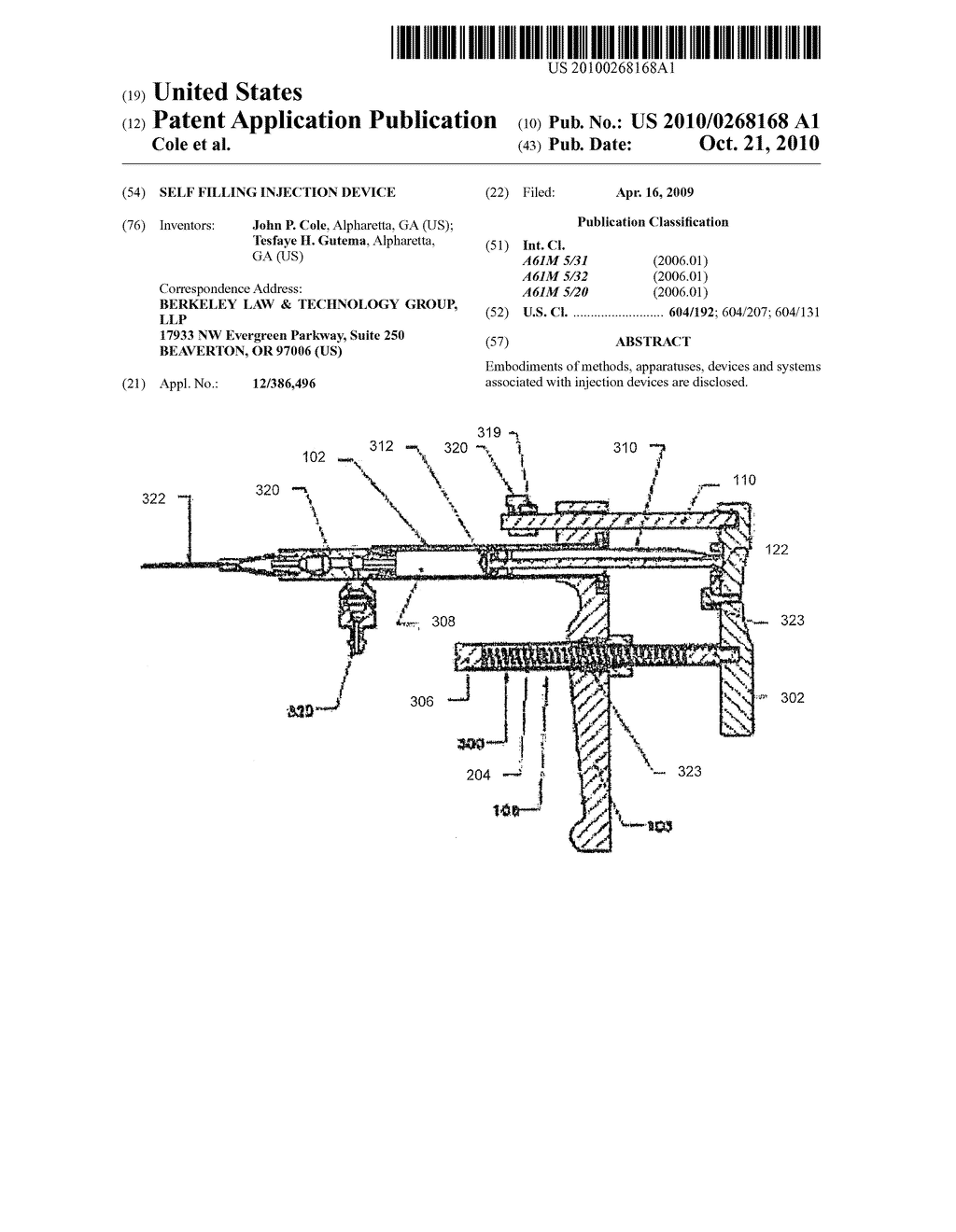 Self filling injection device - diagram, schematic, and image 01