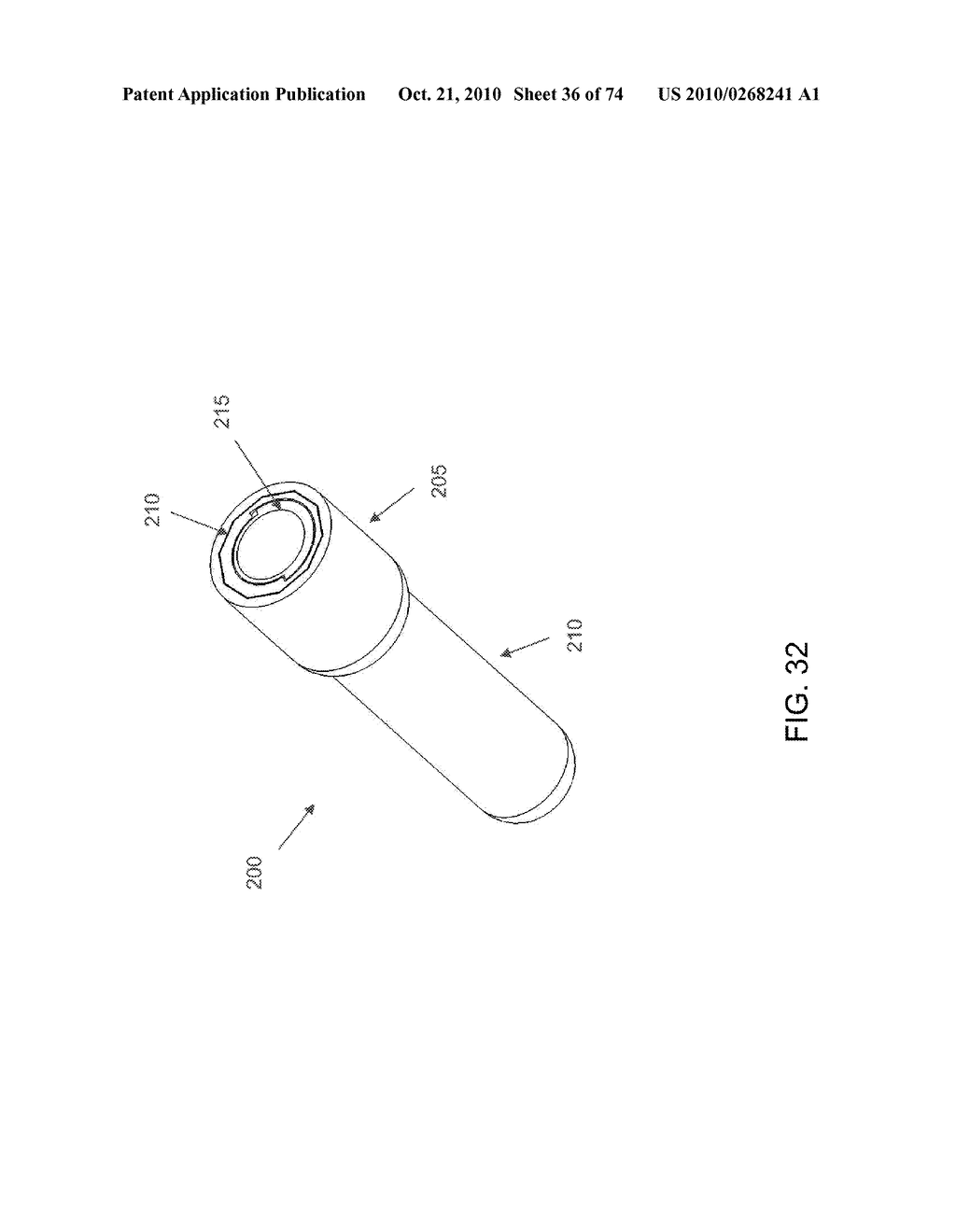 METHOD AND APPARATUS FOR ACCESSING THE INTERIOR OF A HIP JOINT, INCLUDING THE PROVISION AND USE OF A NOVEL TELESCOPING ACCESS CANNULA AND A NOVEL TELESCOPING OBTURATOR - diagram, schematic, and image 37