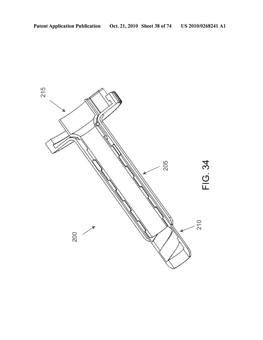 METHOD AND APPARATUS FOR ACCESSING THE INTERIOR OF A HIP JOINT, INCLUDING THE PROVISION AND USE OF A NOVEL TELESCOPING ACCESS CANNULA AND A NOVEL TELESCOPING OBTURATOR - diagram, schematic, and image 39