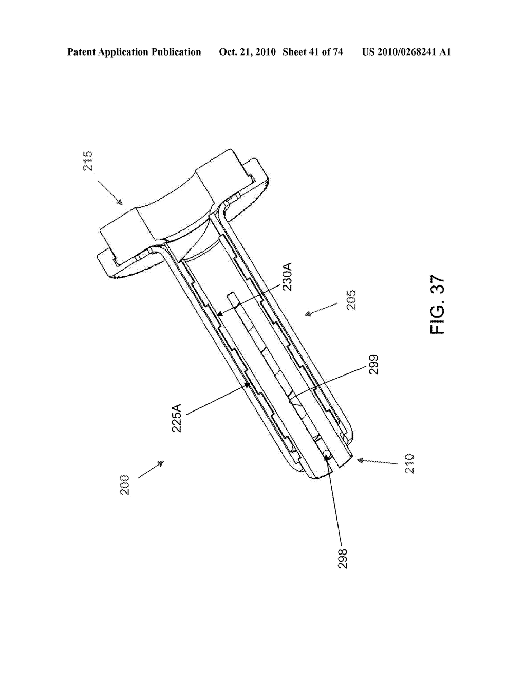 METHOD AND APPARATUS FOR ACCESSING THE INTERIOR OF A HIP JOINT, INCLUDING THE PROVISION AND USE OF A NOVEL TELESCOPING ACCESS CANNULA AND A NOVEL TELESCOPING OBTURATOR - diagram, schematic, and image 42