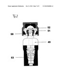 METHOD FOR SECURING A MEDICAL ELEMENT IN AN IMPLANT, AND MEDICAL ELEMENT diagram and image