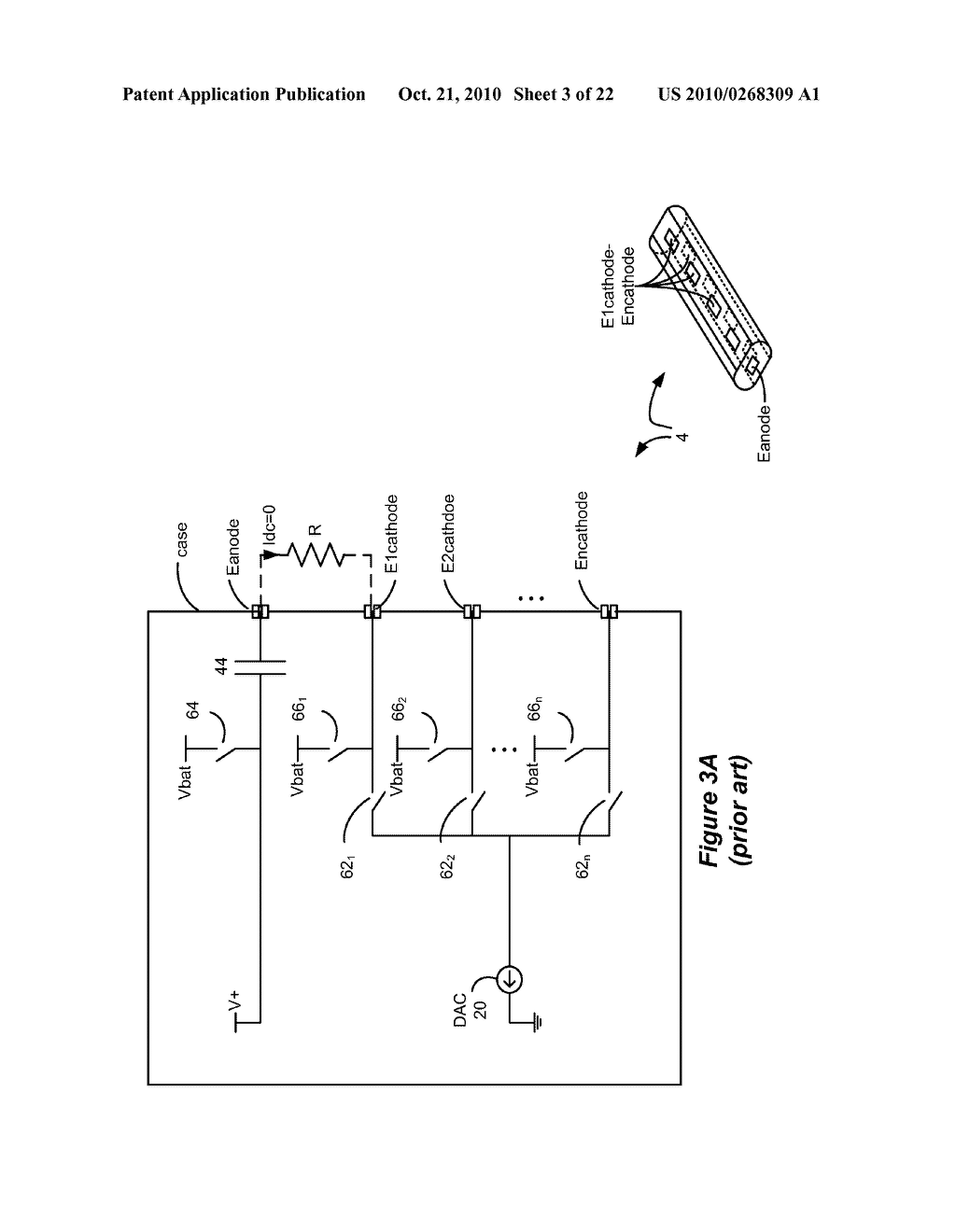 Architectures for Multi-Electrode Implantable Stimulator Devices Having Minimal Numbers of Decoupling Capacitors - diagram, schematic, and image 04