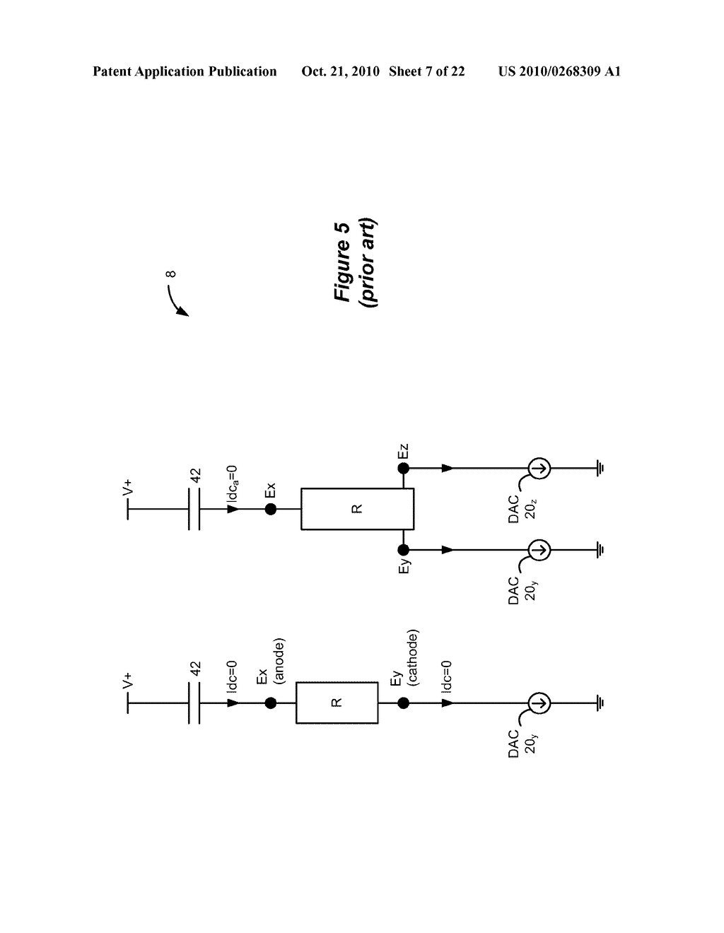 Architectures for Multi-Electrode Implantable Stimulator Devices Having Minimal Numbers of Decoupling Capacitors - diagram, schematic, and image 08