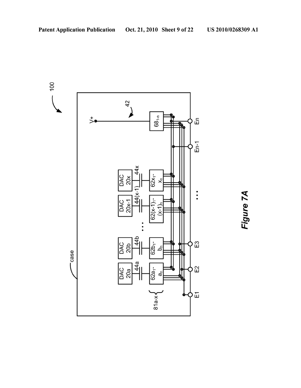 Architectures for Multi-Electrode Implantable Stimulator Devices Having Minimal Numbers of Decoupling Capacitors - diagram, schematic, and image 10