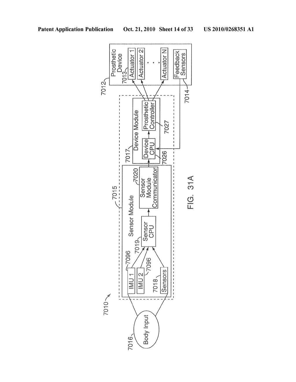 SYSTEM, METHOD AND APPARATUS FOR CONTROL OF A PROSTHETIC DEVICE - diagram, schematic, and image 15