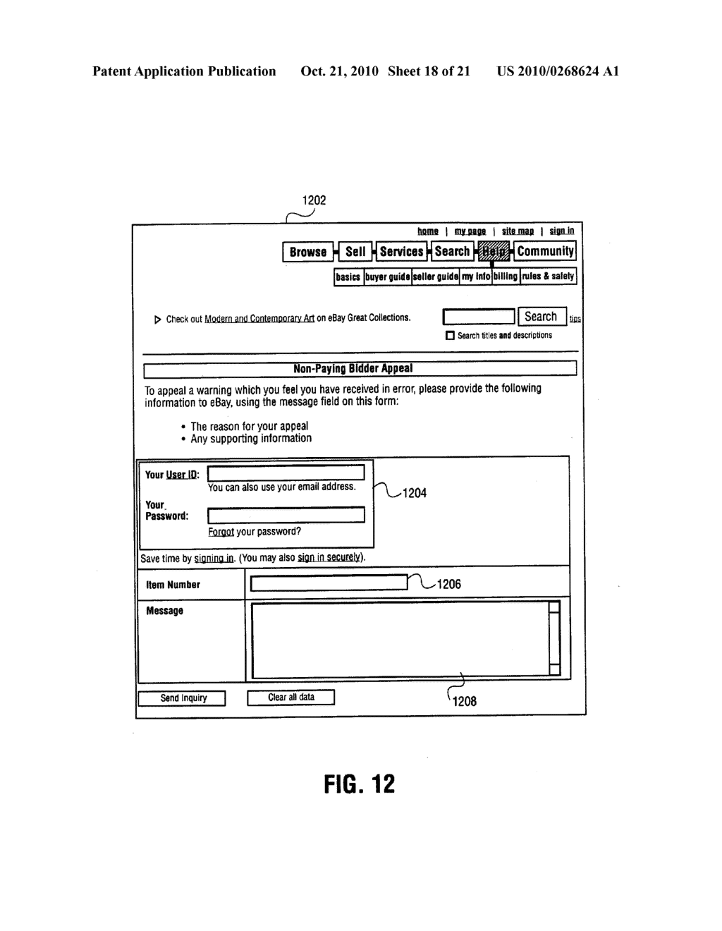 METHOD AND SYSTEM FOR DEALING WITH NON-PAYING BIDDERS RELATED TO NETWORK-BASED TRANSACTIONS - diagram, schematic, and image 19