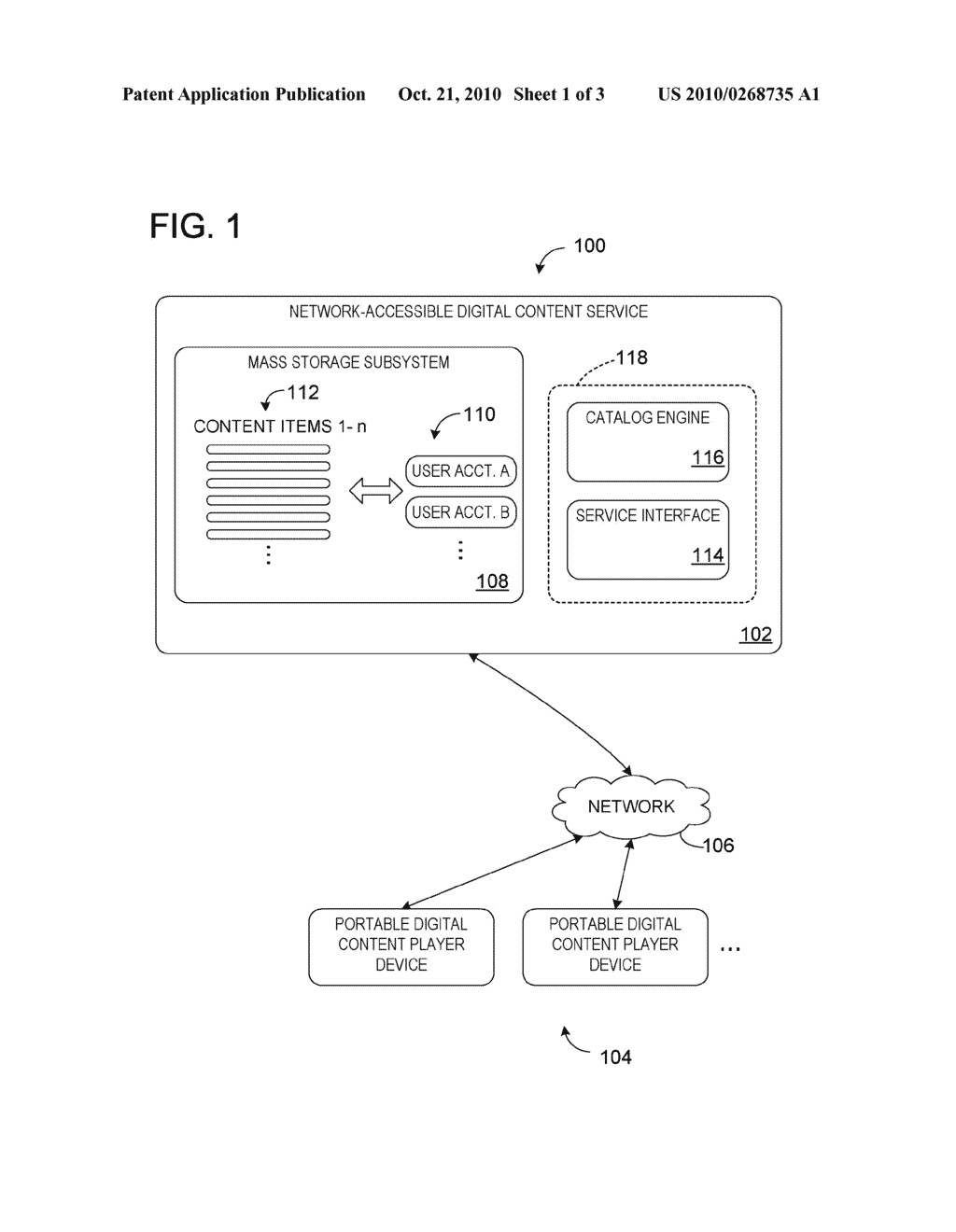 ONLINE CONTENT SERVICE WITH CATALOG-BASED INTERACTION - diagram, schematic, and image 02