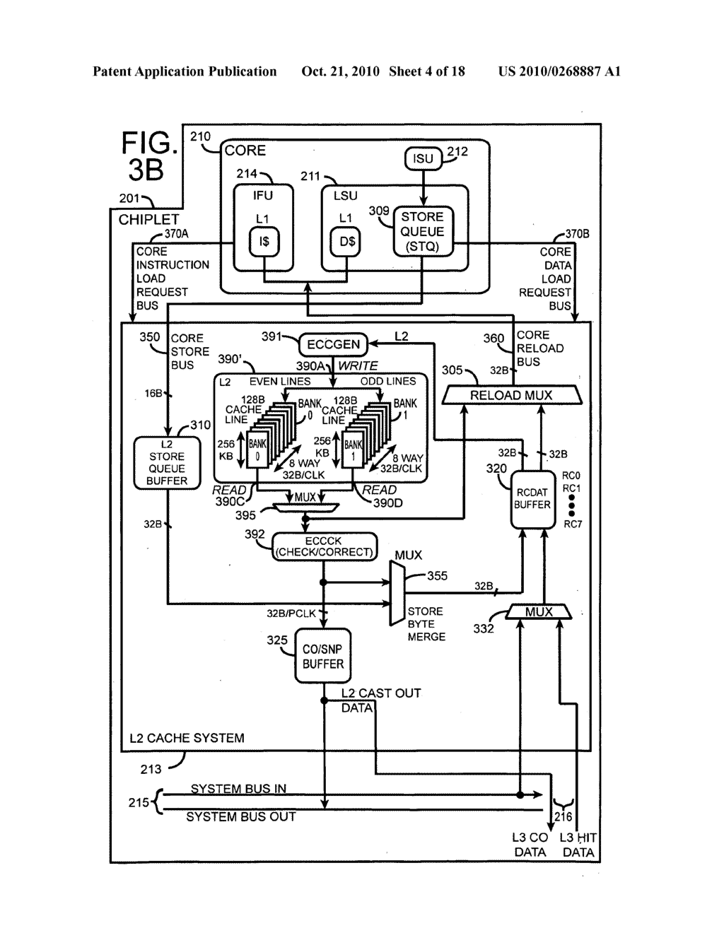 INFORMATION HANDLING SYSTEM WITH IMMEDIATE SCHEDULING OF LOAD OPERATIONS IN A DUAL-BANK CACHE WITH DUAL DISPATCH INTO WRITE/READ DATA FLOW - diagram, schematic, and image 05