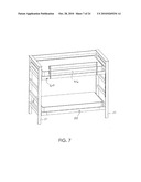Fold Down Loft Bed with Modular Furniture diagram and image