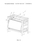 Fold Down Loft Bed with Modular Furniture diagram and image